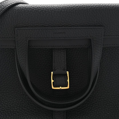 Hermes Taurillon Clemence Halzan 25 Black 9 of 10