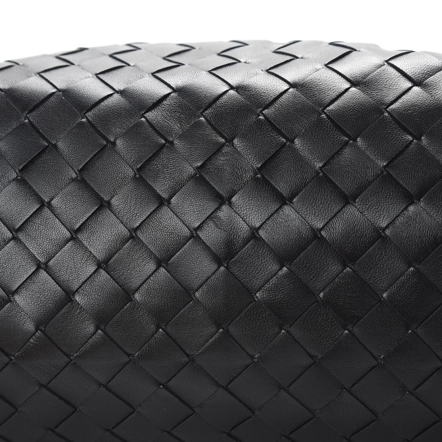 Nappa Maxi Intreccio The Pouch Oversized Clutch Black