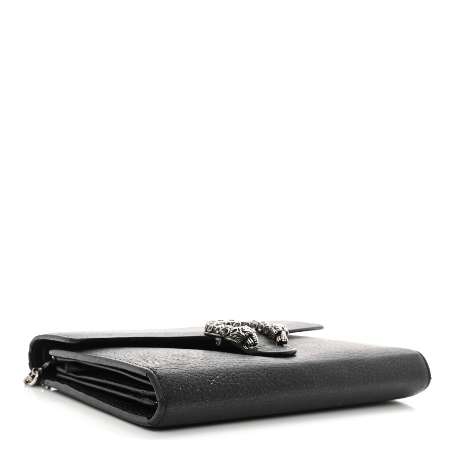 Gucci Calfskin Mini Dionysus Chain Wallet Black 3 of 12