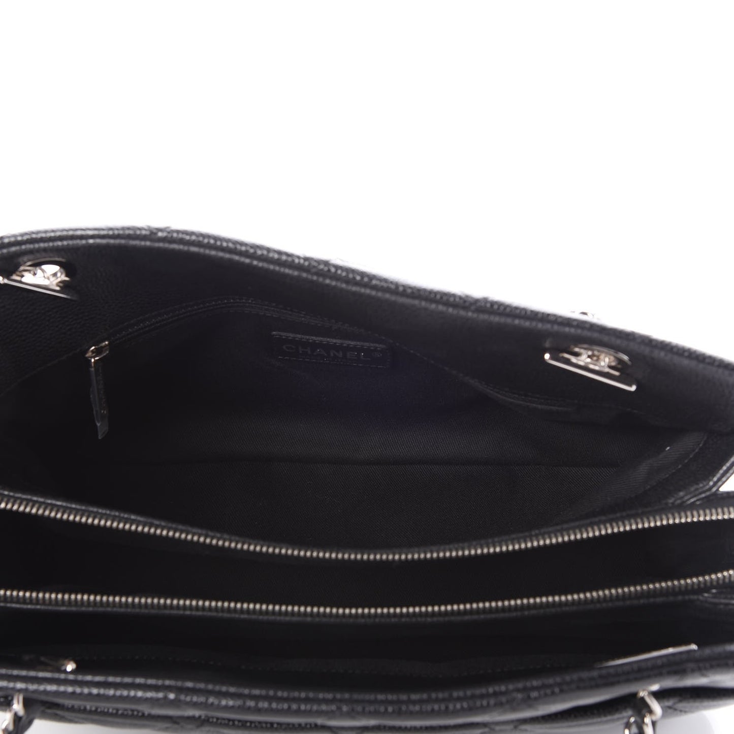 Caviar Quilted CC Timeless Tote Black