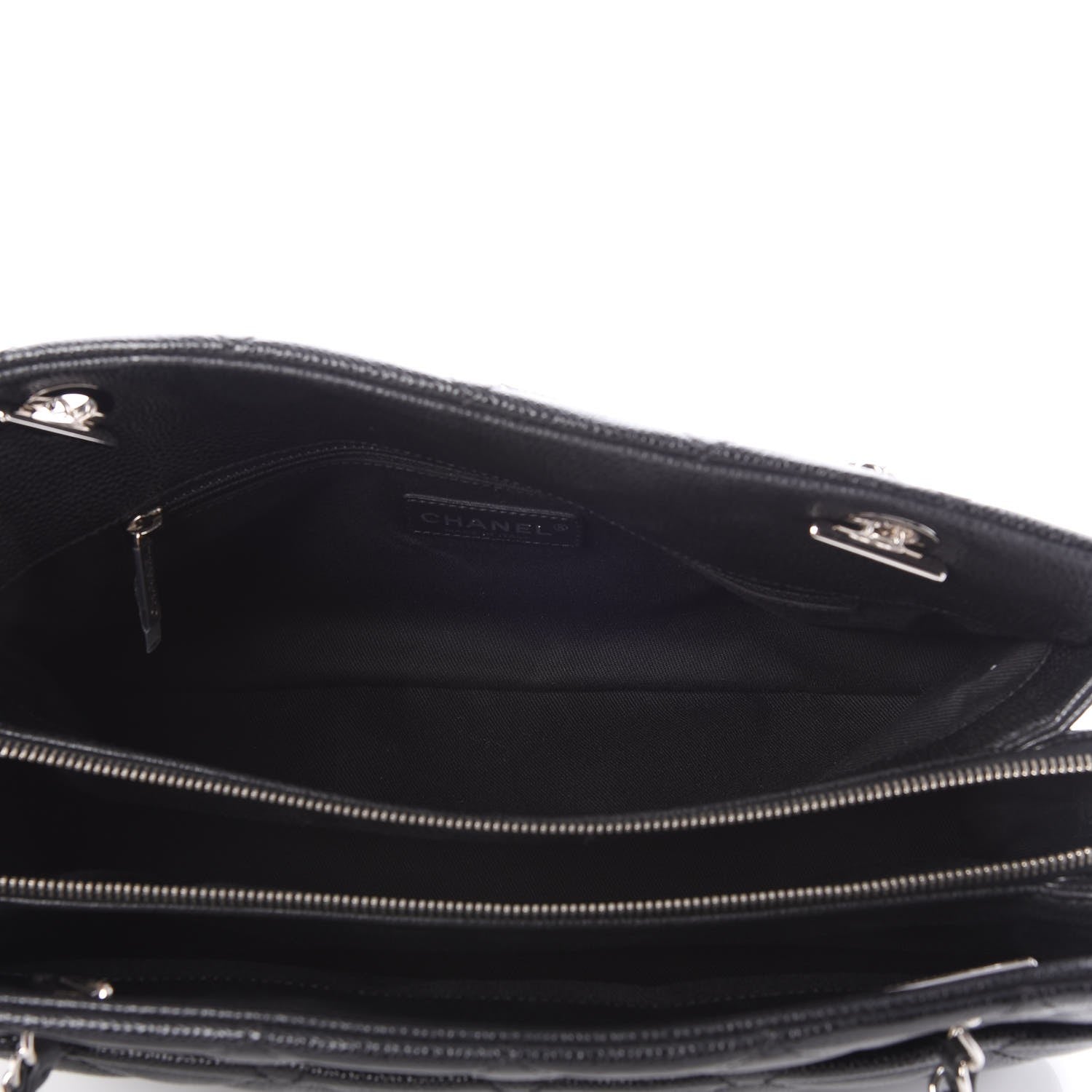 Chanel Caviar Quilted CC Timeless Tote Black 5 of 7