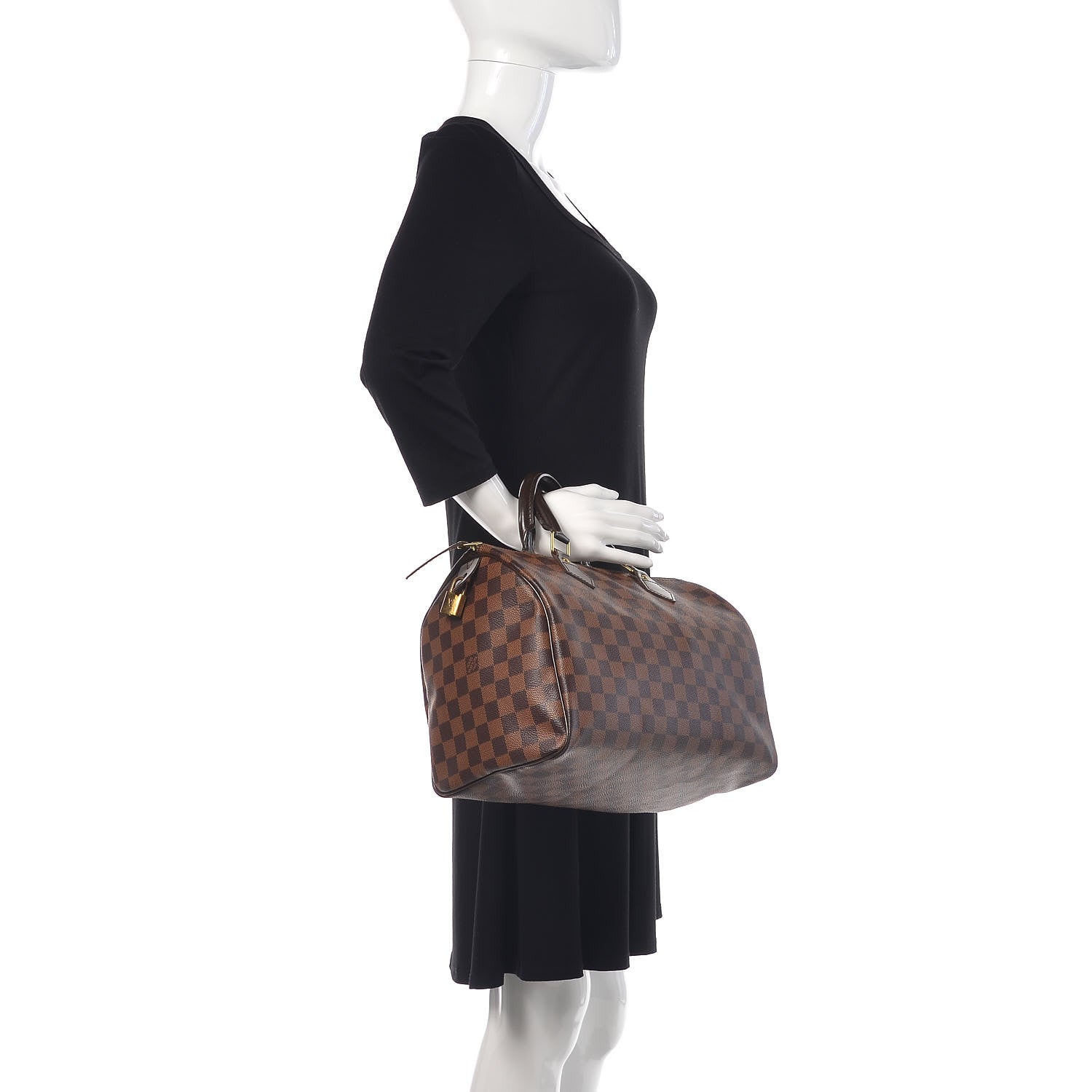 Louis Vuitton Damier Ebene Speedy 30 2 of 14