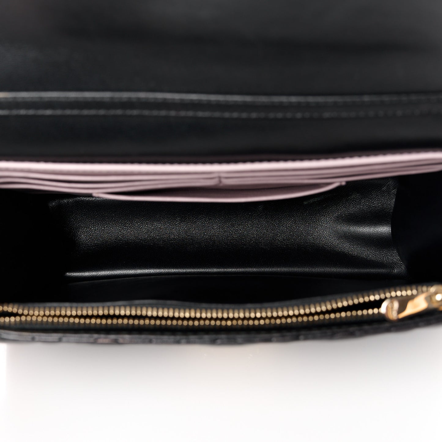 Lambskin Cannage Miss Dior Promenade Pouch Black