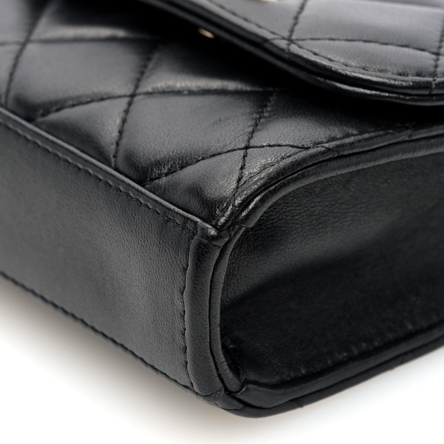 Chanel Lambskin Quilted Mini Trendy CC Clutch With Chain Black 10 of 10