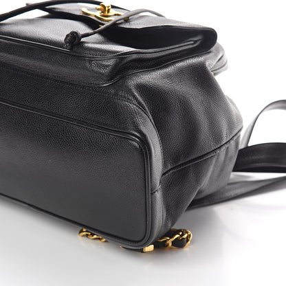 Chanel Caviar Drawstring Backpack Bag Black 10 of 10