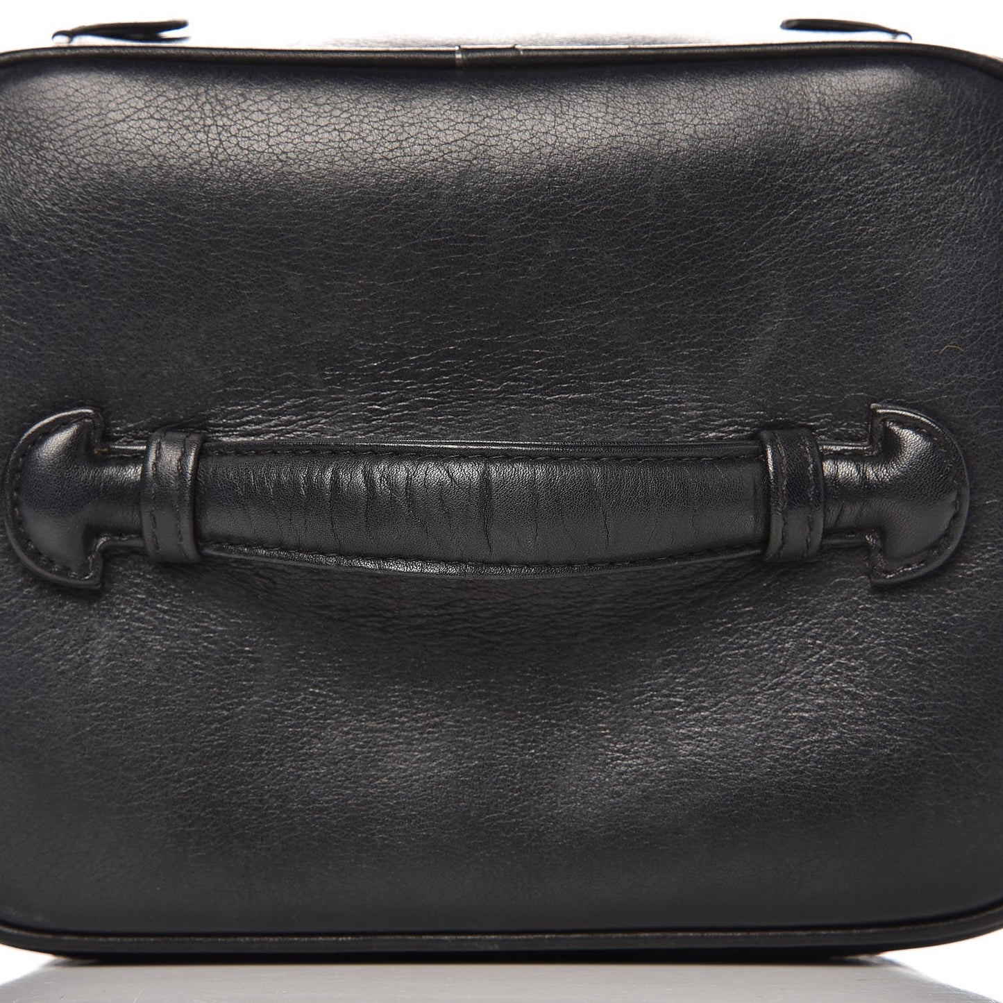 Lambskin Vanity Cosmetic Case Black