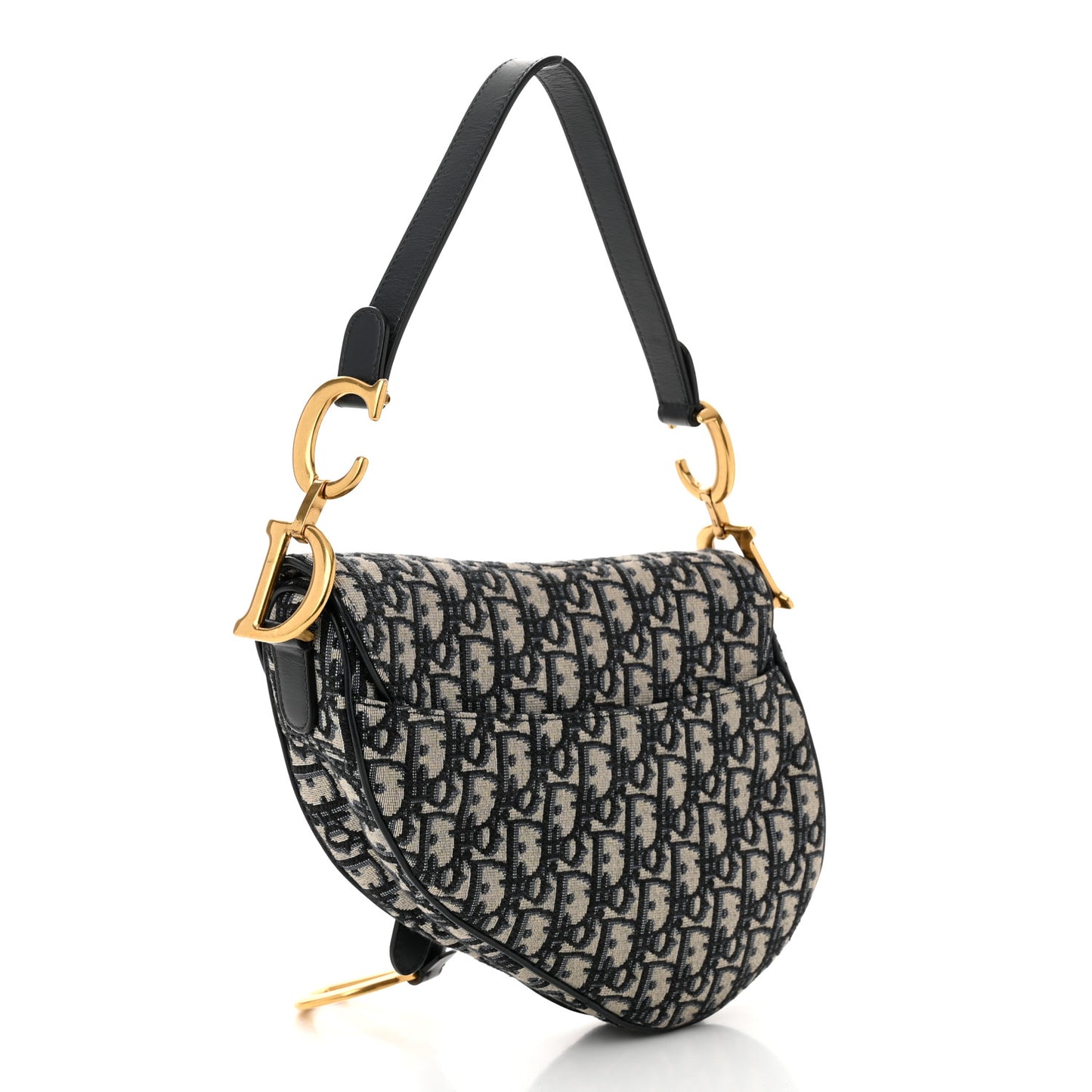 Oblique Saddle Bag Blue