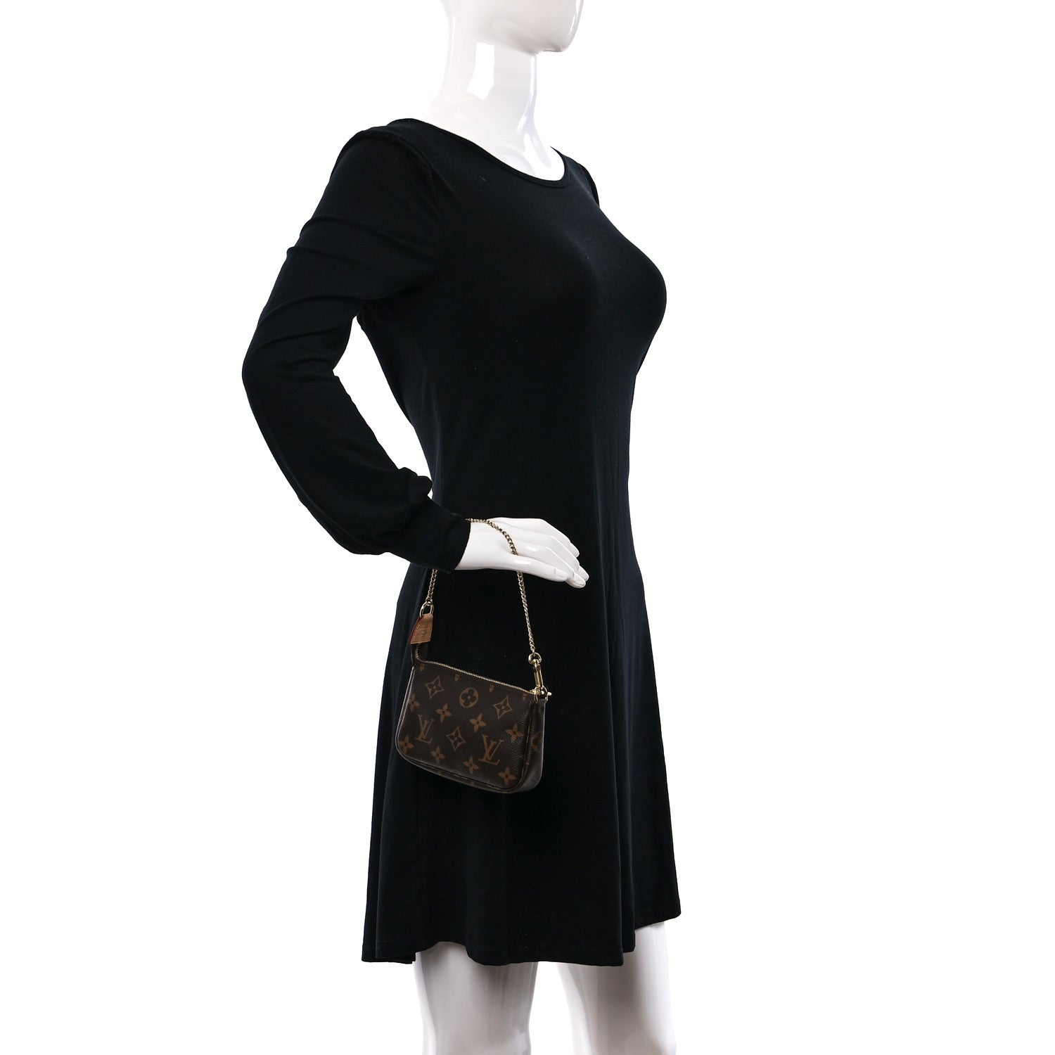 Louis Vuitton Damier Ebene Mini Pochette Accessories 2 of 8
