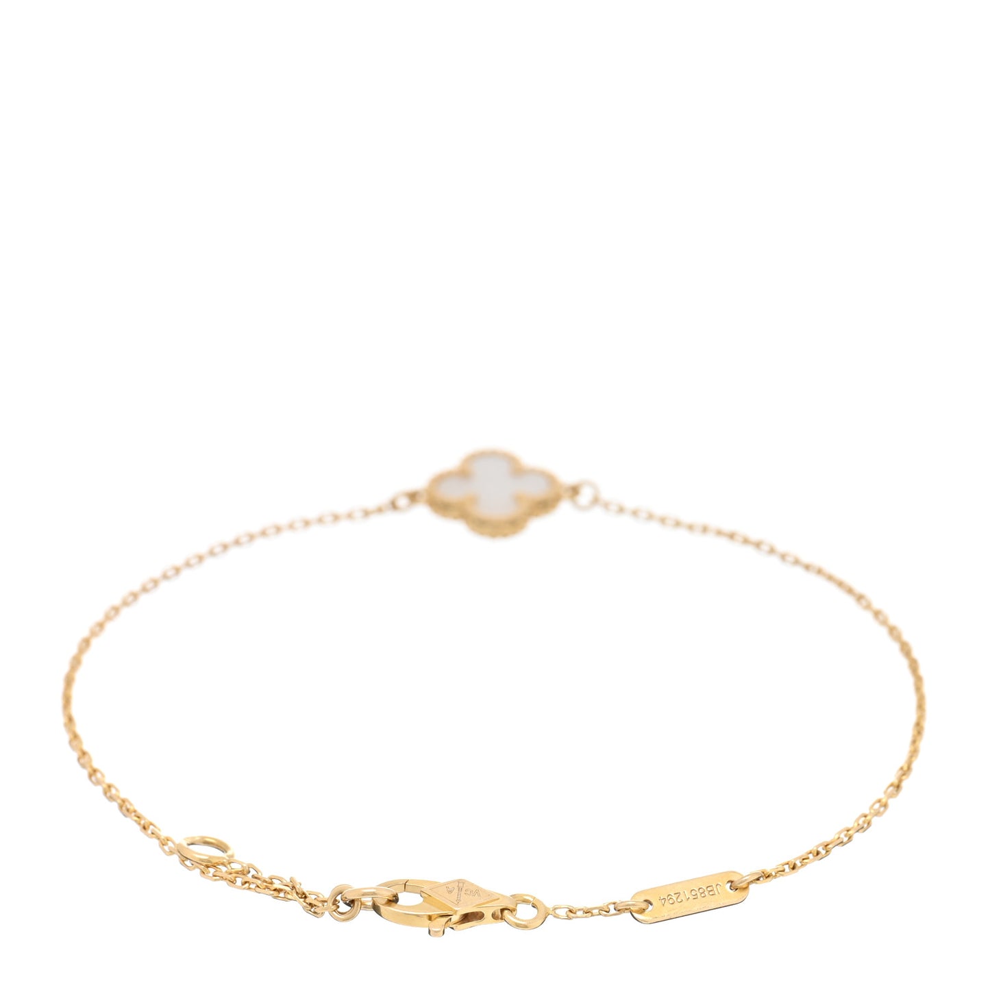 18K Yellow Gold Mother of Pearl Sweet Alhambra Bracelet