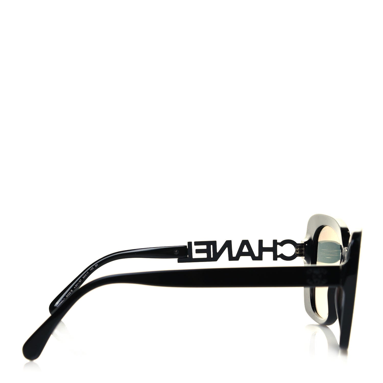Chanel Acetate Strass Square Sunglasses 5422-B Black 5 of 8