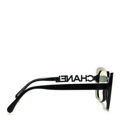 Chanel Acetate Strass Square Sunglasses 5422-B Black 5 of 8