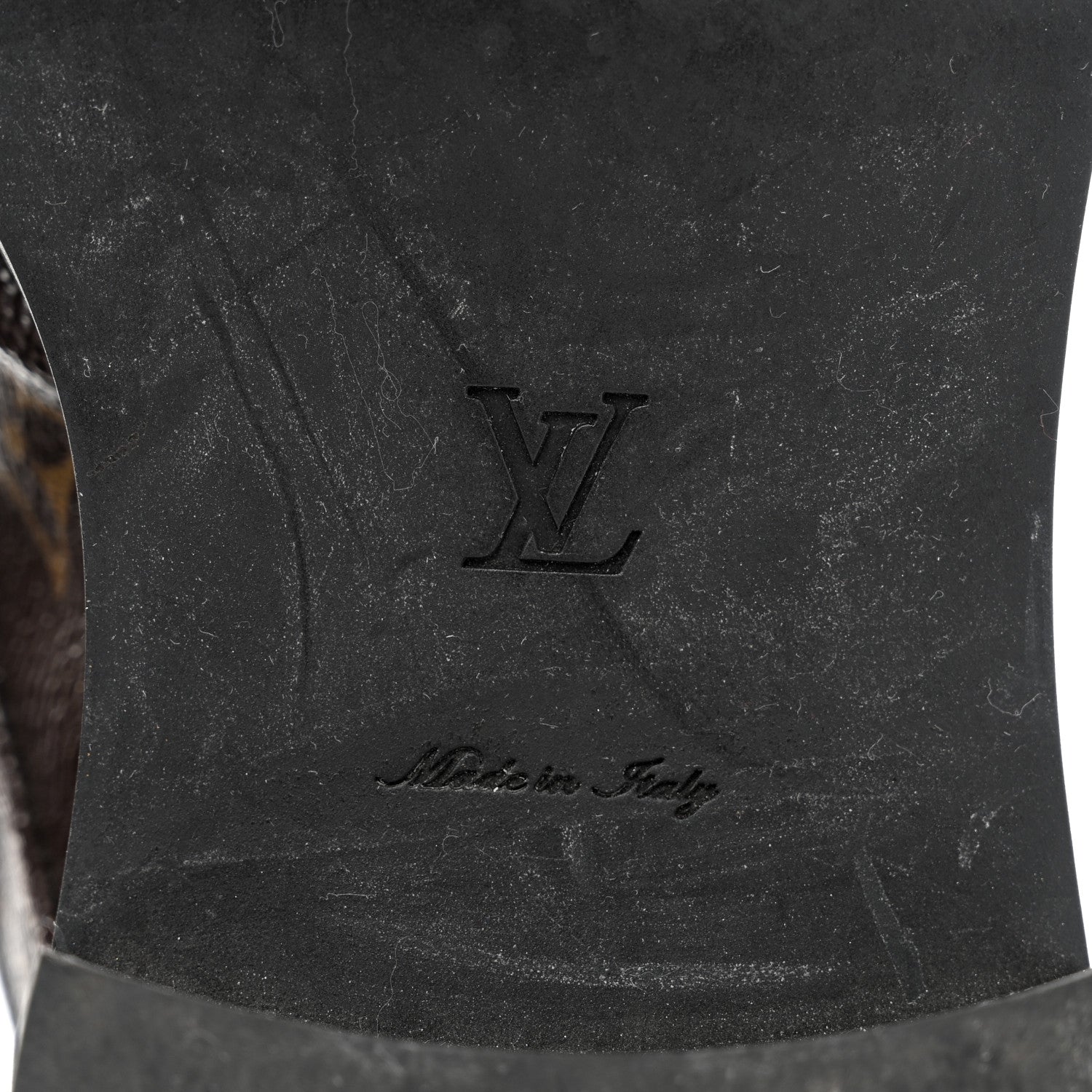 Louis Vuitton Calfskin Monogram Wonderland Flat Ranger Boots 37 Black 8 of 9