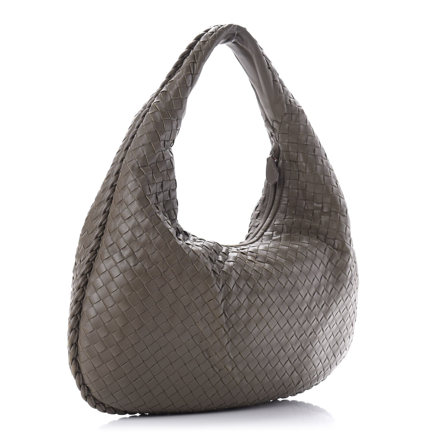 Bottega Veneta Nappa Intrecciato Medium Veneta Hobo Grey 3 of 11