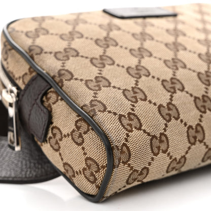 Gucci Monogram Dollar Calfskin Belt Bag Beige Ebony Testa di Moro Marrone Scuro 9 of 10