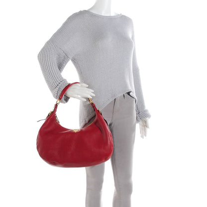 Prada Vitello Daino Hobo Rubino 2 of 8