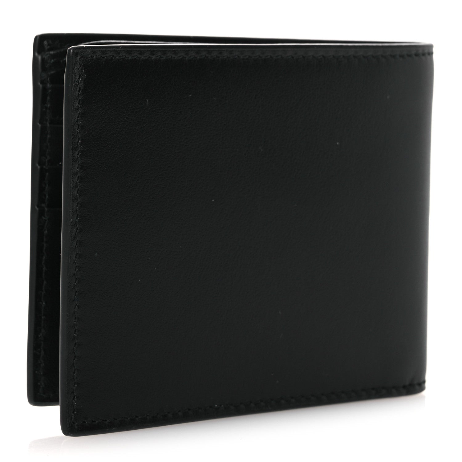 Gucci Plutone Calfskin Logo Bi-Fold Wallet Black 2 of 9