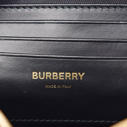 Burberry E-Canvas Monogram Stripe Crossbody Bag Bridle Brown 6 of 9