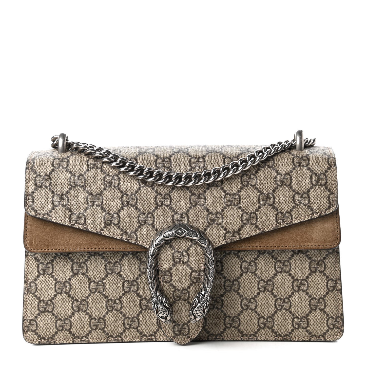 GG Supreme Monogram Small Dionysus Shoulder Bag Taupe