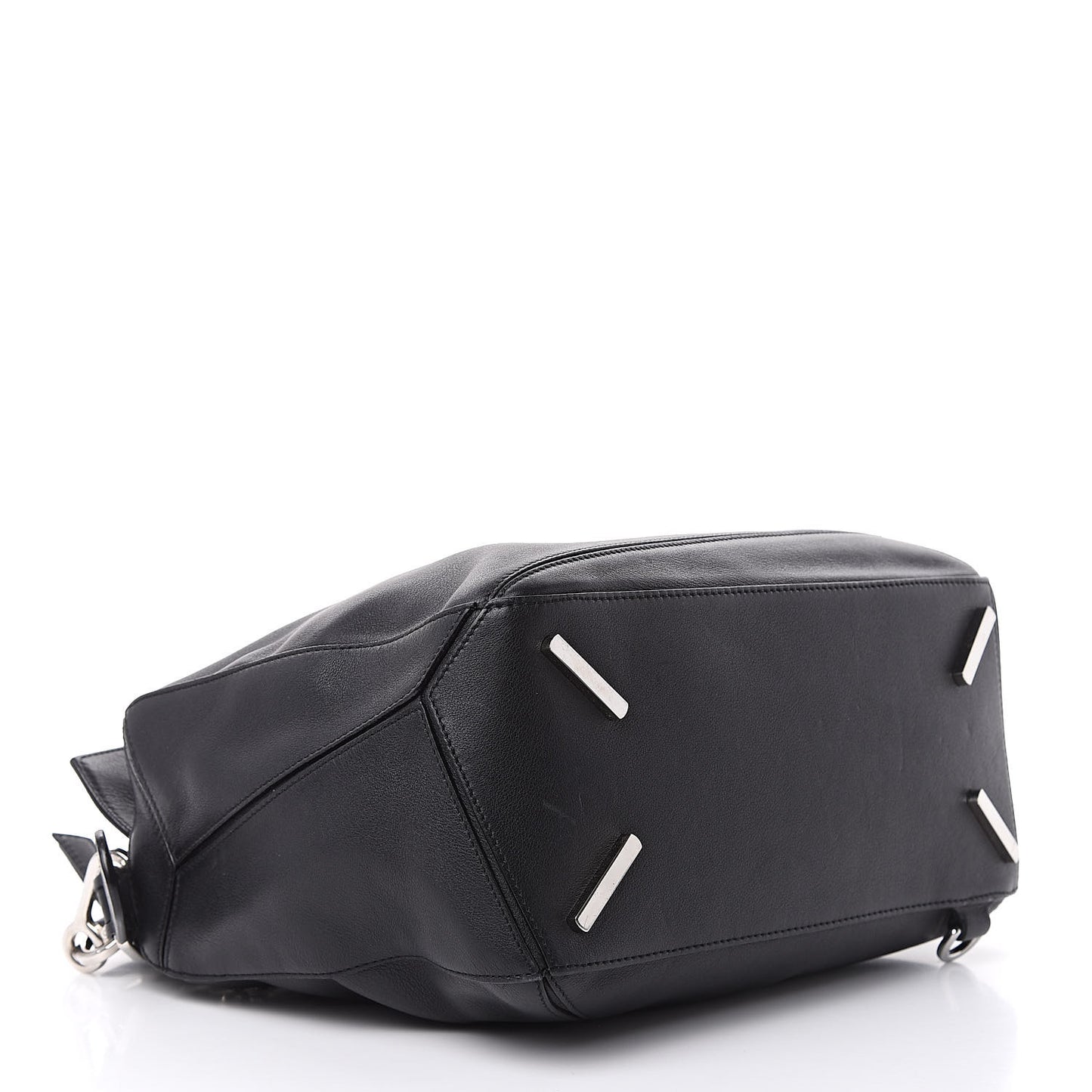 Calfskin Medium Puzzle Bag Black