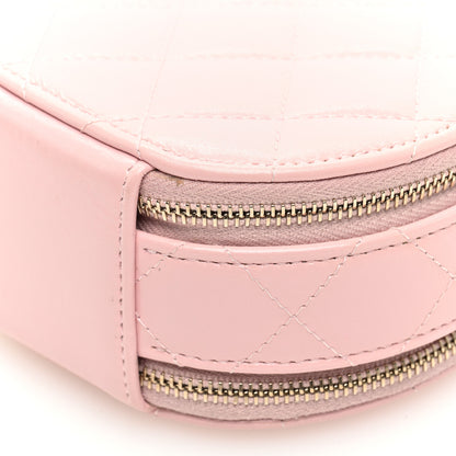 Chanel Lambskin Quilted Round Handle With Care Vanity With Chain Pink 11 of 12