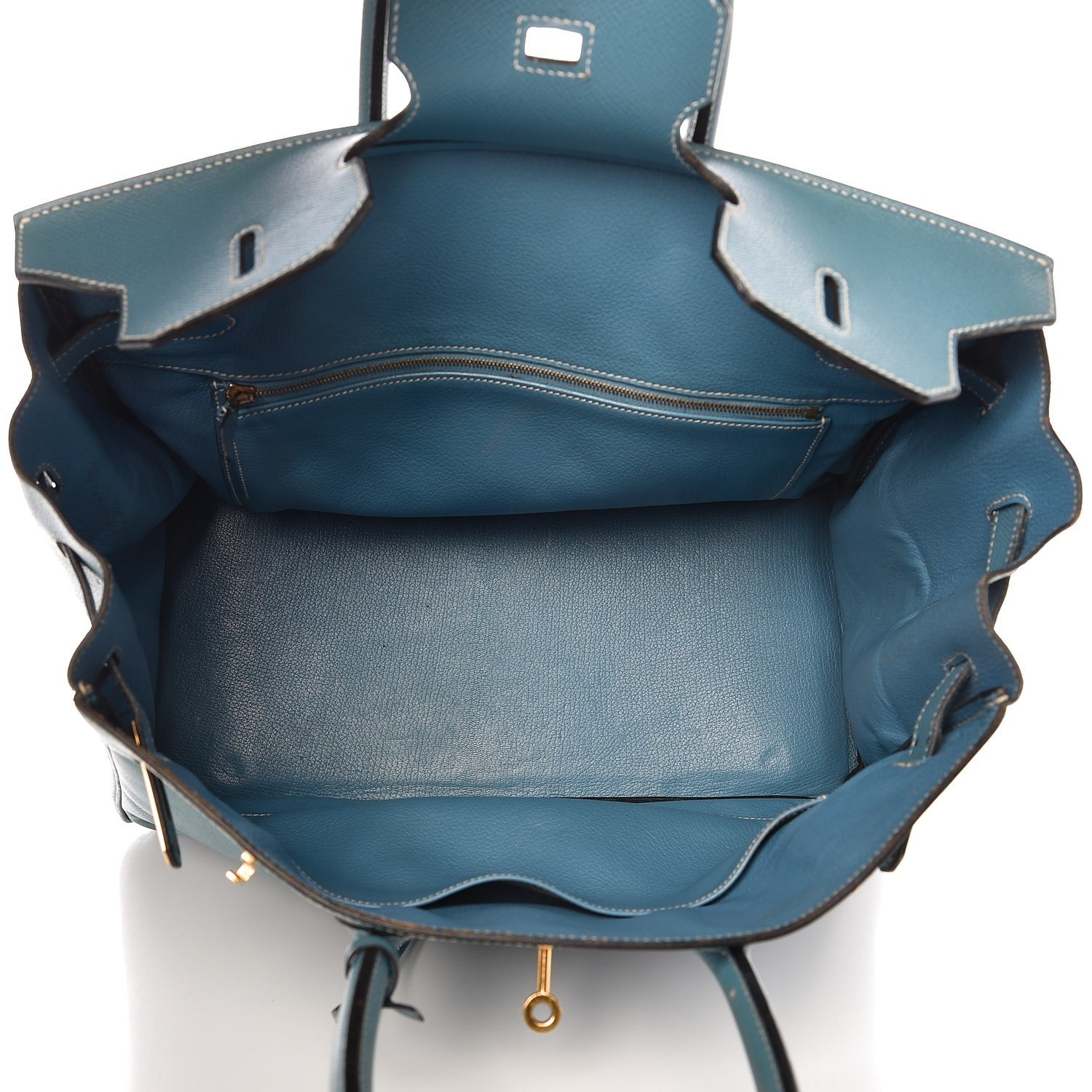 Hermes Epsom Birkin 35 Blue Jean 7 of 43