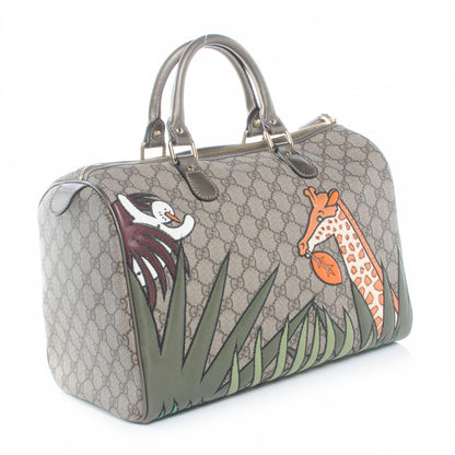 Gucci GG Plus Monogram Unicef Snowman in Africa Medium Joy Boston 3 of 8