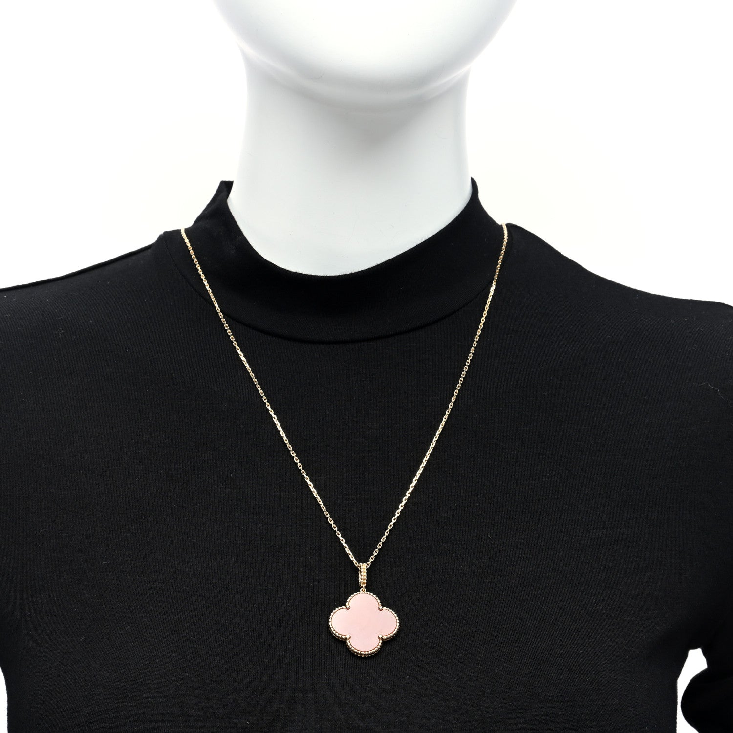 Van Cleef & Arpels 18K Yellow Gold Carnelian Magic Alhambra Long Necklace 2 of 4