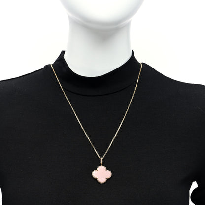 Van Cleef & Arpels 18K Yellow Gold Carnelian Magic Alhambra Long Necklace 2 of 4