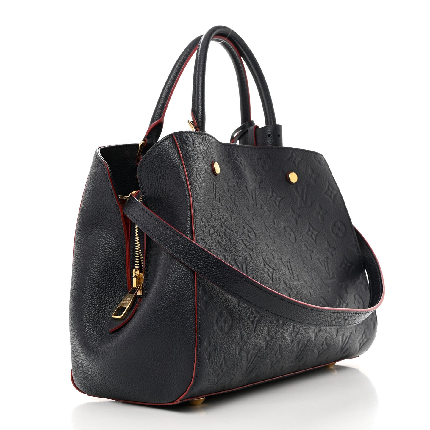 LOUIS VUITTON Empreinte Montaigne MM Marine Rouge