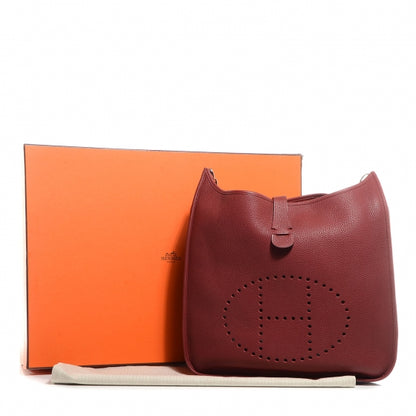 Hermes Taurillon Clemence Evelyne III TGM Rouge H 11 of 19