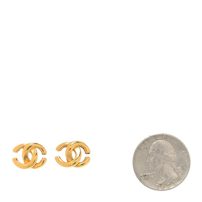 Chanel Metal CC Earrings Gold 2 of 5