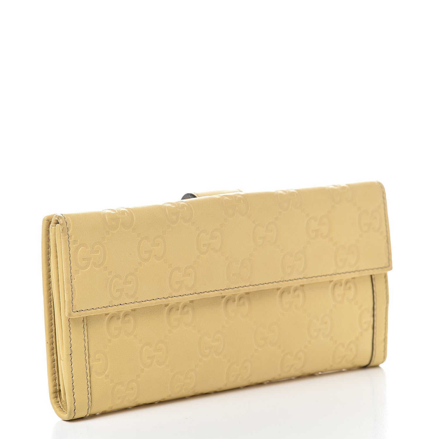 Gucci Guccissima Continental Wallet Yellow 3 of 11