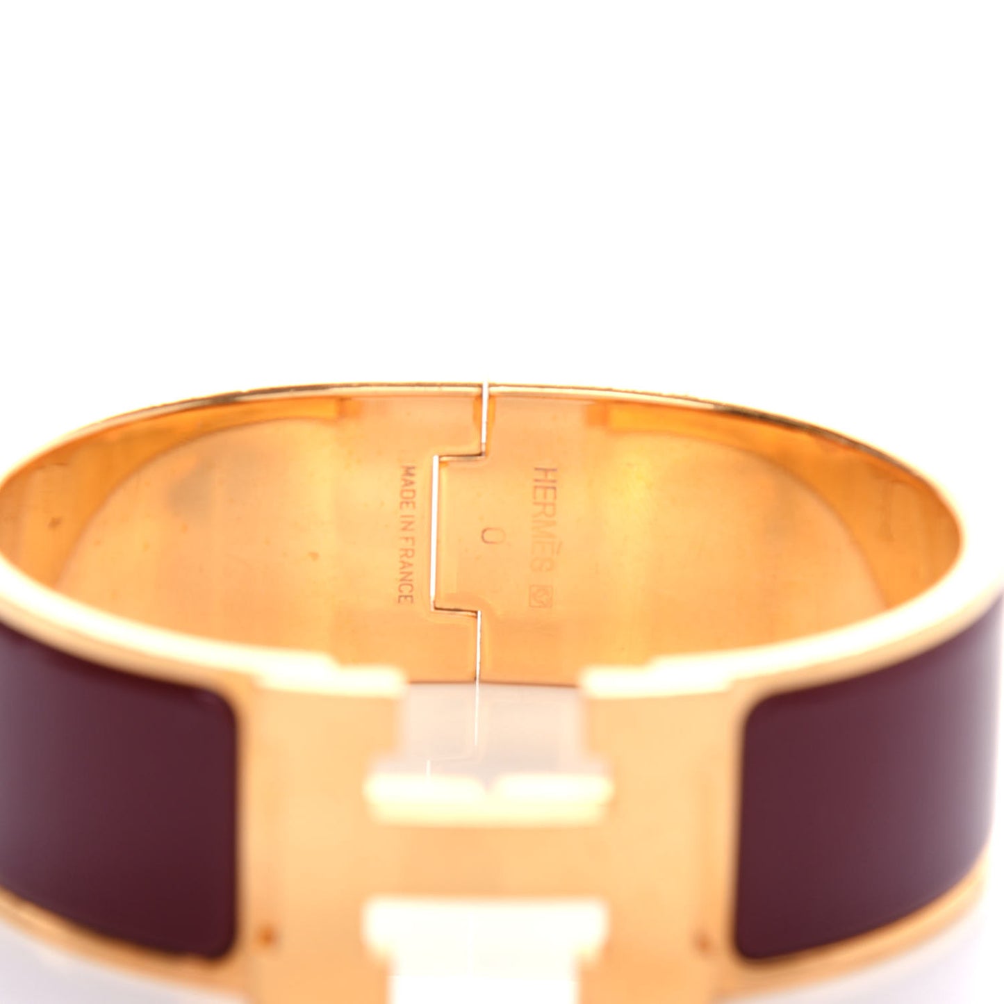 Enamel Wide Clic Clac H Bracelet PM Moka