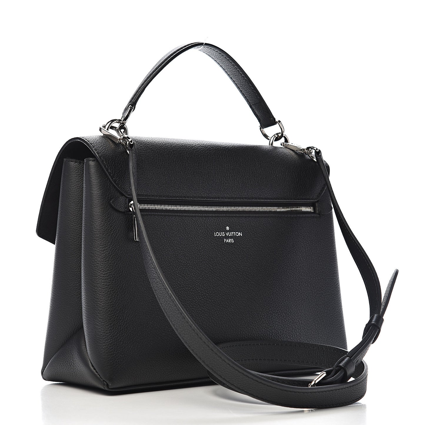 Soft Calfskin My Lockme Top Handle Black
