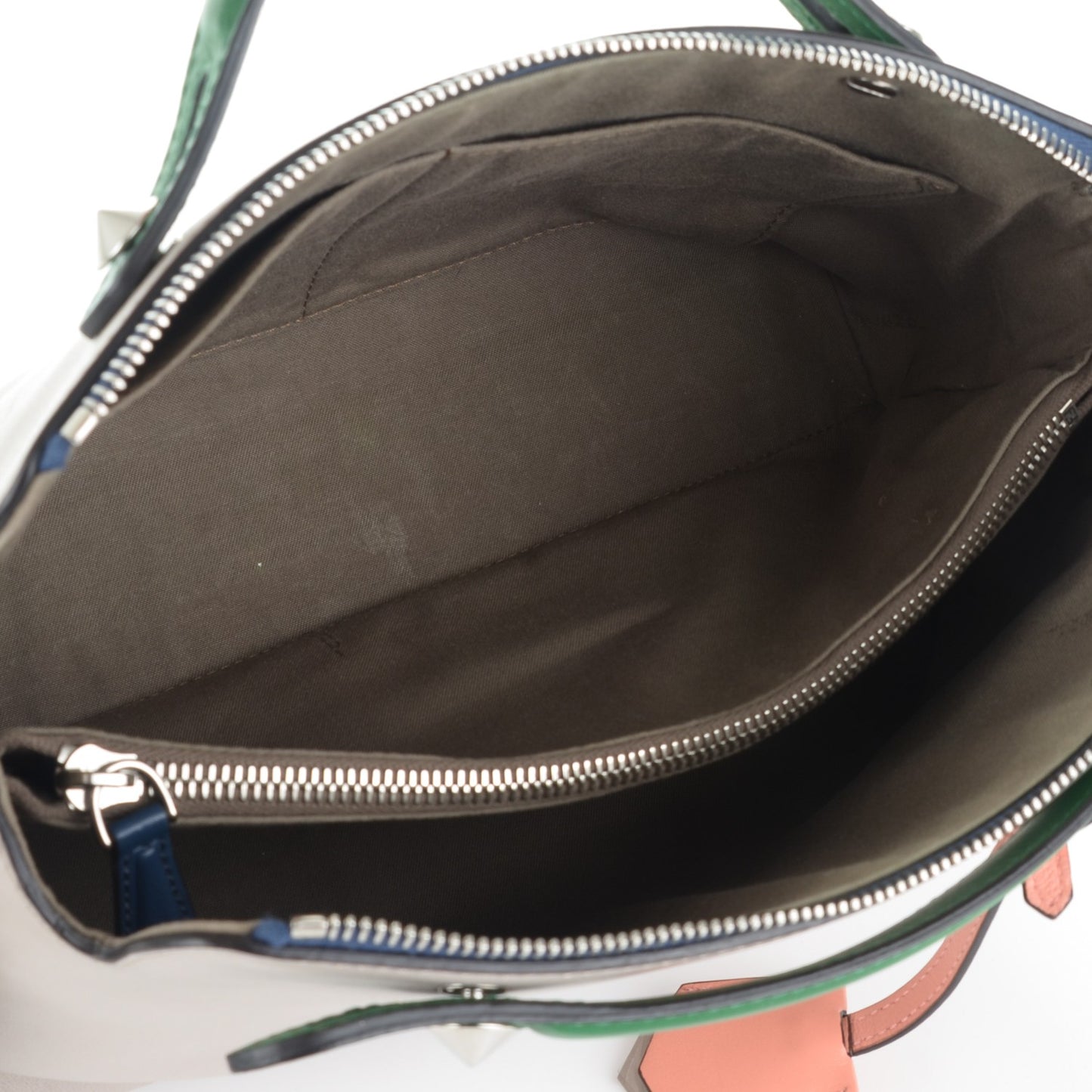 Vitello Dolce 4 Color Medium By The Way Boston Bag Grigio Polvere Emerald Multicolor