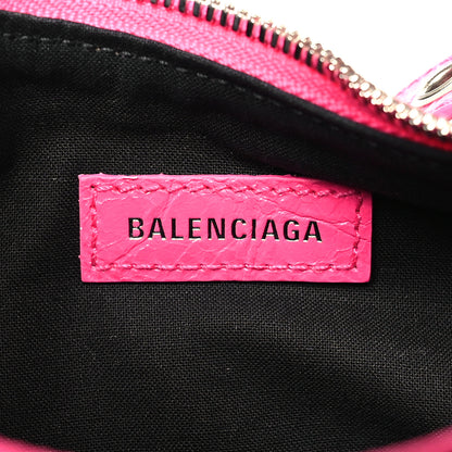 Balenciaga Agneau Arena Le Cagole Shoulder Bag XS Violet Fuchsia 6 of 9