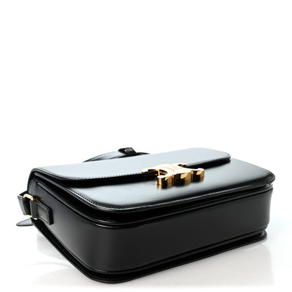 Celine Shiny Calfskin Medium Triomphe Black 3 of 9