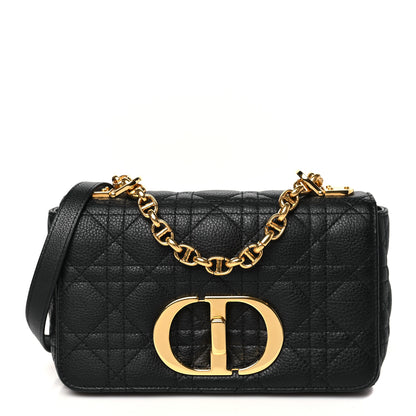 Christian Dior Calfskin Cannage Small Caro Bag Black 1 of 11