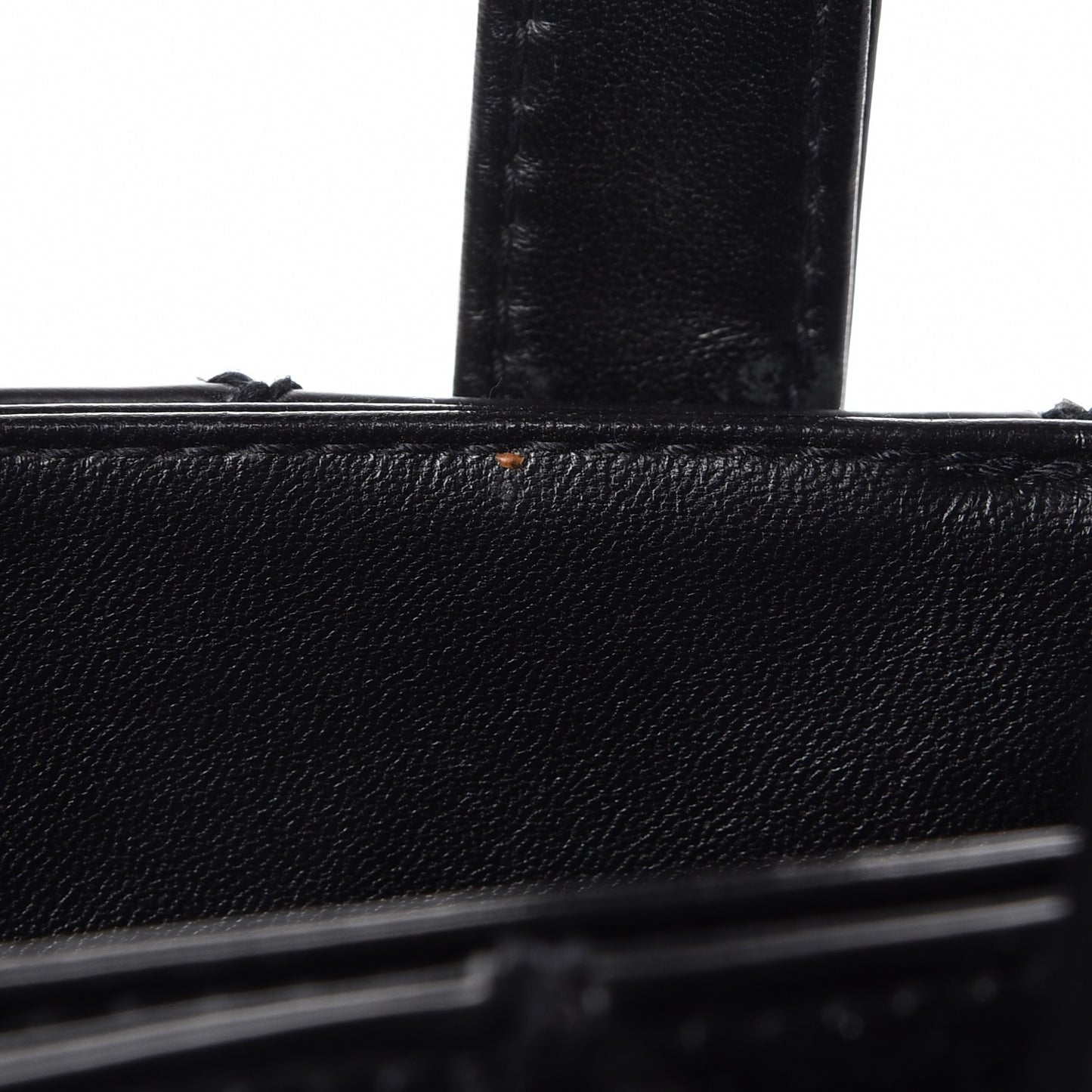 Calfskin Quilted Small Surpique Stitch Tote Black