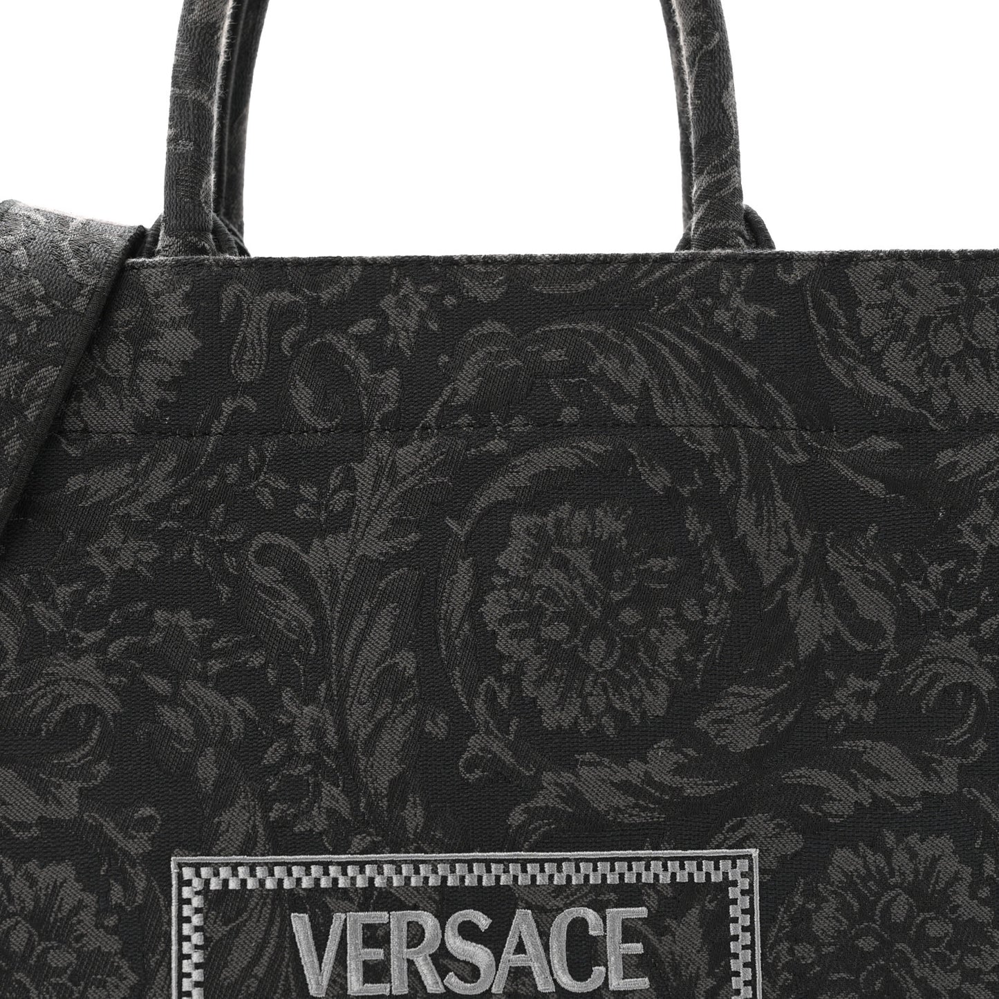 Jacquard Barocco Medium Athena Tote Black