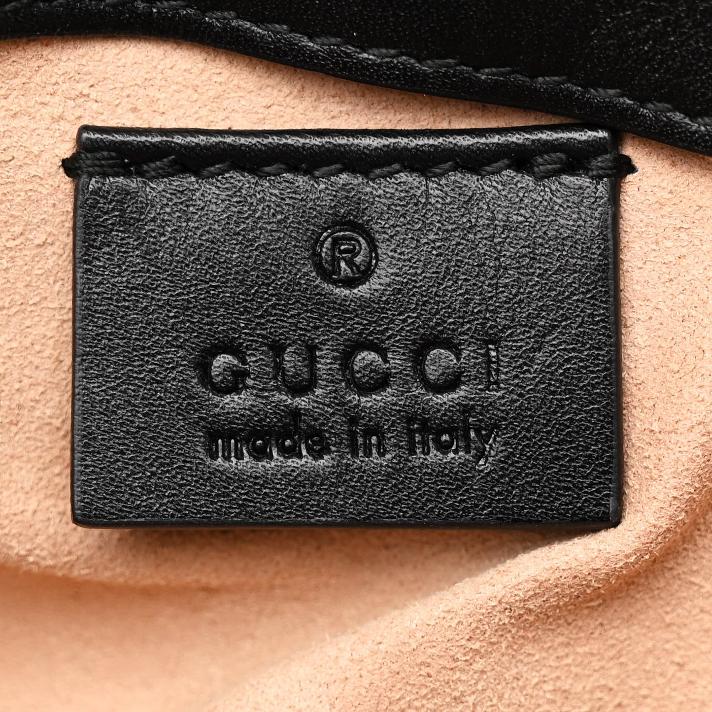 Calfskin Matelasse Super Mini GG Marmont Shoulder Bag Black