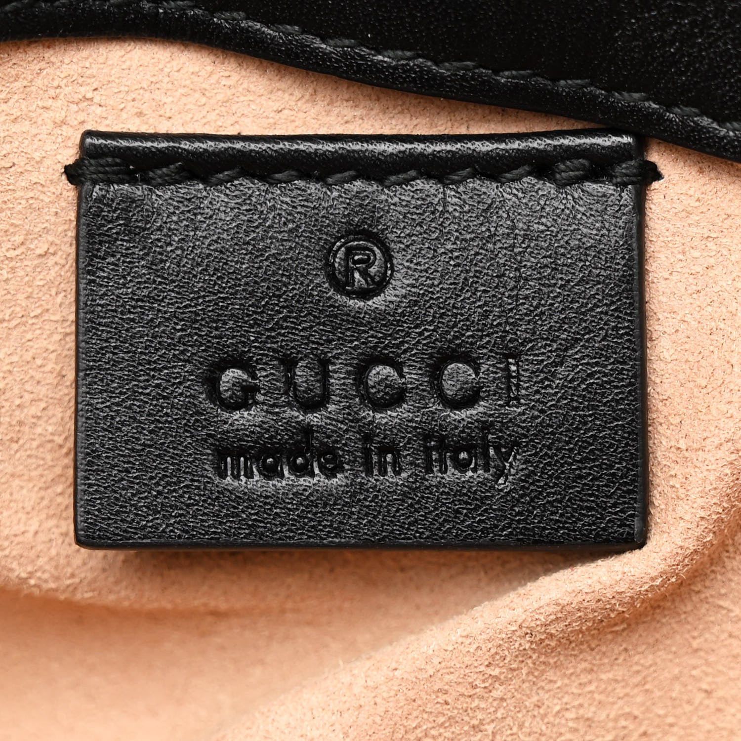 Gucci Calfskin Matelasse Super Mini GG Marmont Shoulder Bag Black 6 of 11