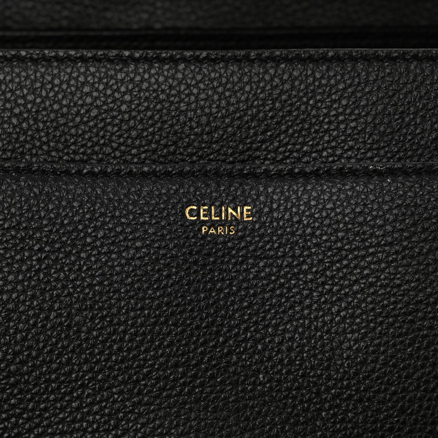 Grained Calfskin Classique 16 Top Handle Bag Black