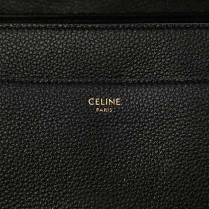 Celine Grained Calfskin Classique 16 Top Handle Bag Black 6 of 11
