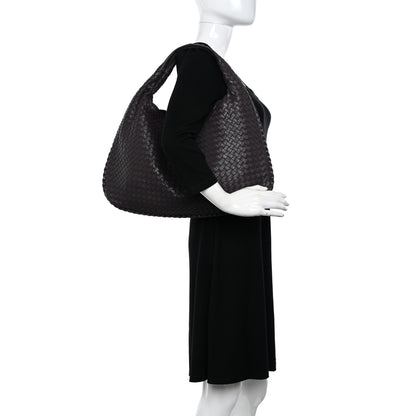 Bottega Veneta Nappa Intrecciato Large Veneta Hobo Aubergine 2 of 9