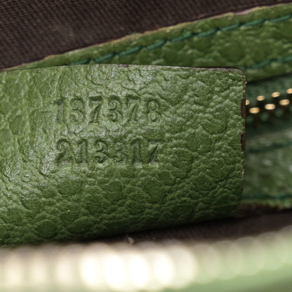 Gucci Calfskin Bamboo Anita Top Handle Bag Green 7 of 15