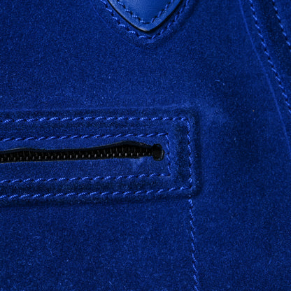 Celine Suede Medium Phantom Luggage Colbalt Blue 17 of 19