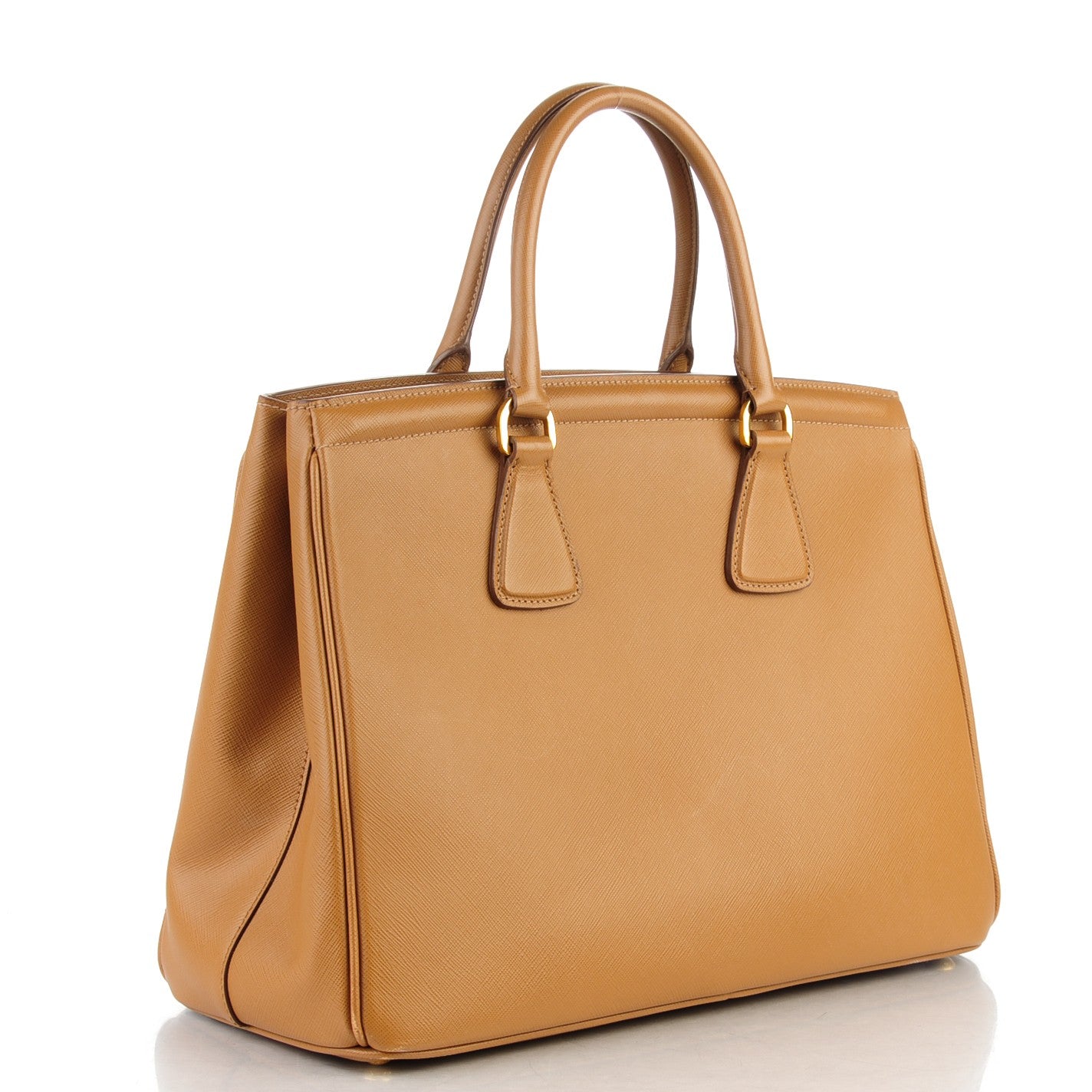 Saffiano Lux Parabole Tote Caramel