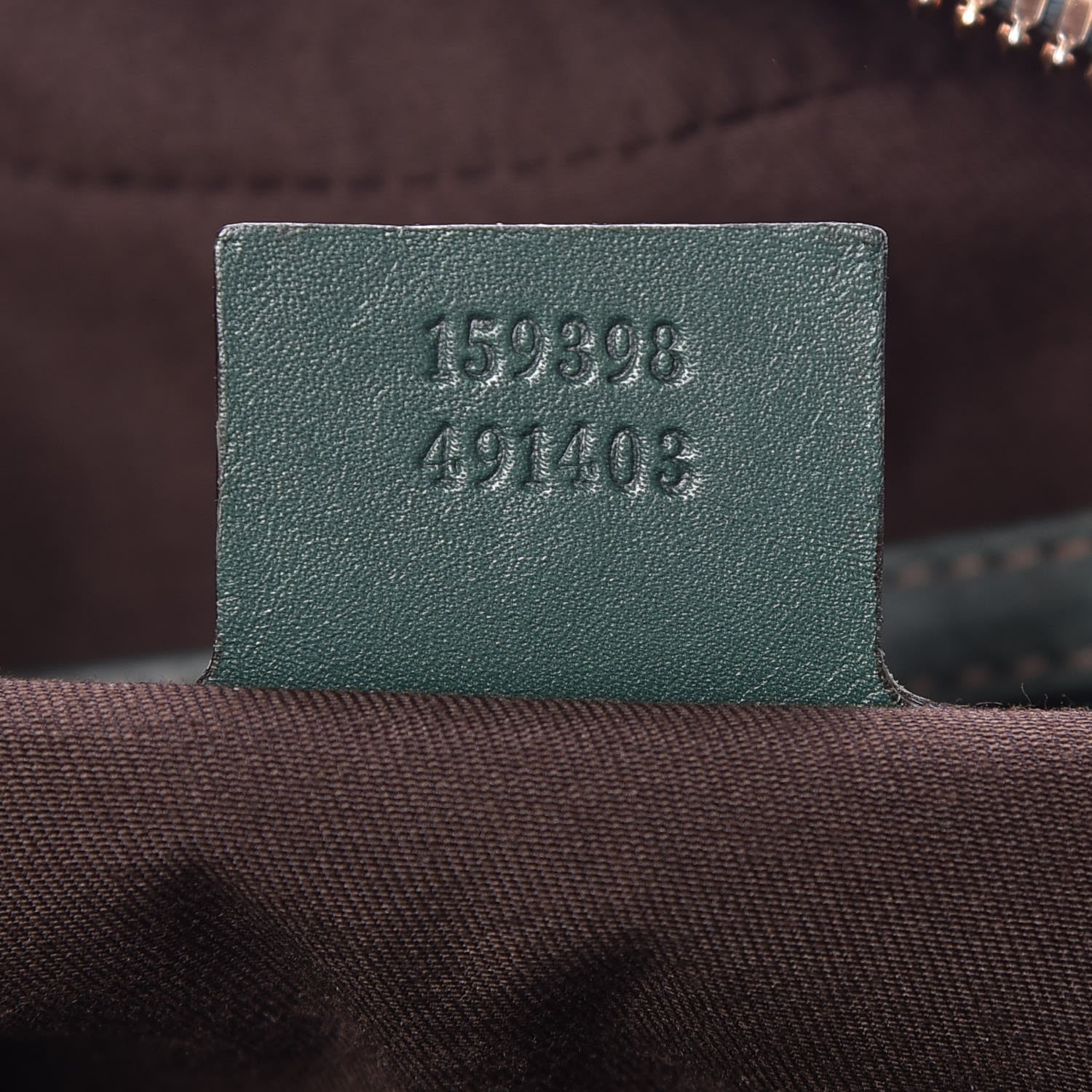 Gucci Guccissima Large Wave Boston Green 7 of 15