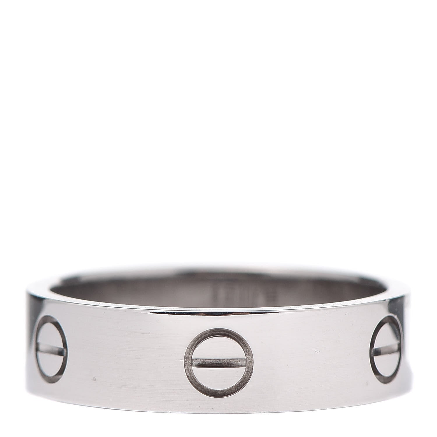 Cartier 18K White Gold 5.5mm LOVE Ring 62 10 3 of 4